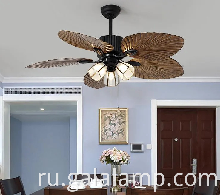 Винтаж вдохновленная американская фанатская люстра для шикарных жилых помещений